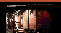 Desktop Screenshot of elpasoholocaustmuseum.org